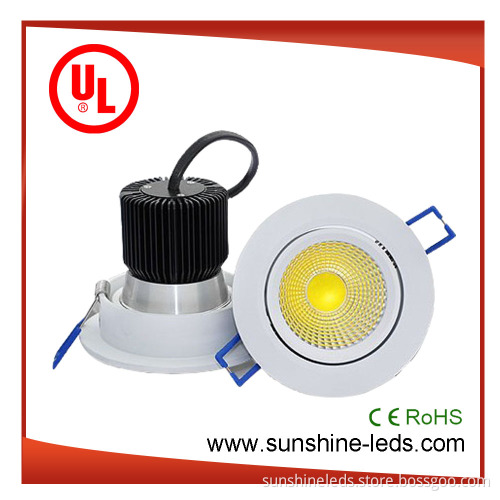 30W Recessed/Waterproof/Dimmable COB LED Ceiling Downlight